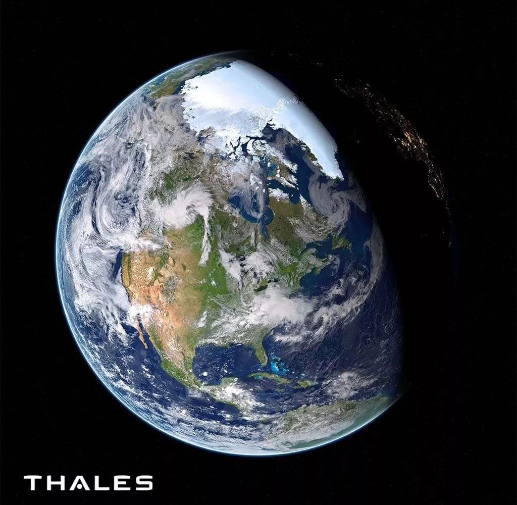 Thalès · page d'accueil du site réalisé par Kaiman