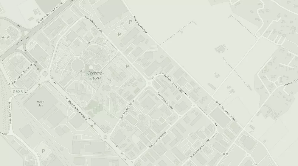 Plan d'accès : 355 rue Albert Einstein, Bât. E, Le Myaris, 13290 Aix-en-Provence