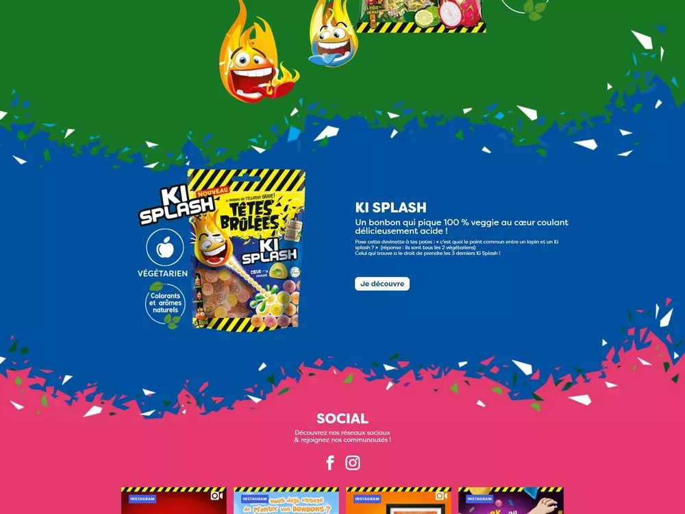 Têtes Brûlées · détail du site